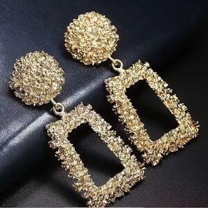 Icy-Chic Bold Statement Earrings